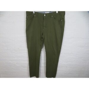 Peter Millar Pants Men 38x32 Green Ultimate Sateen 5-Pocket Stretch Chino Modern